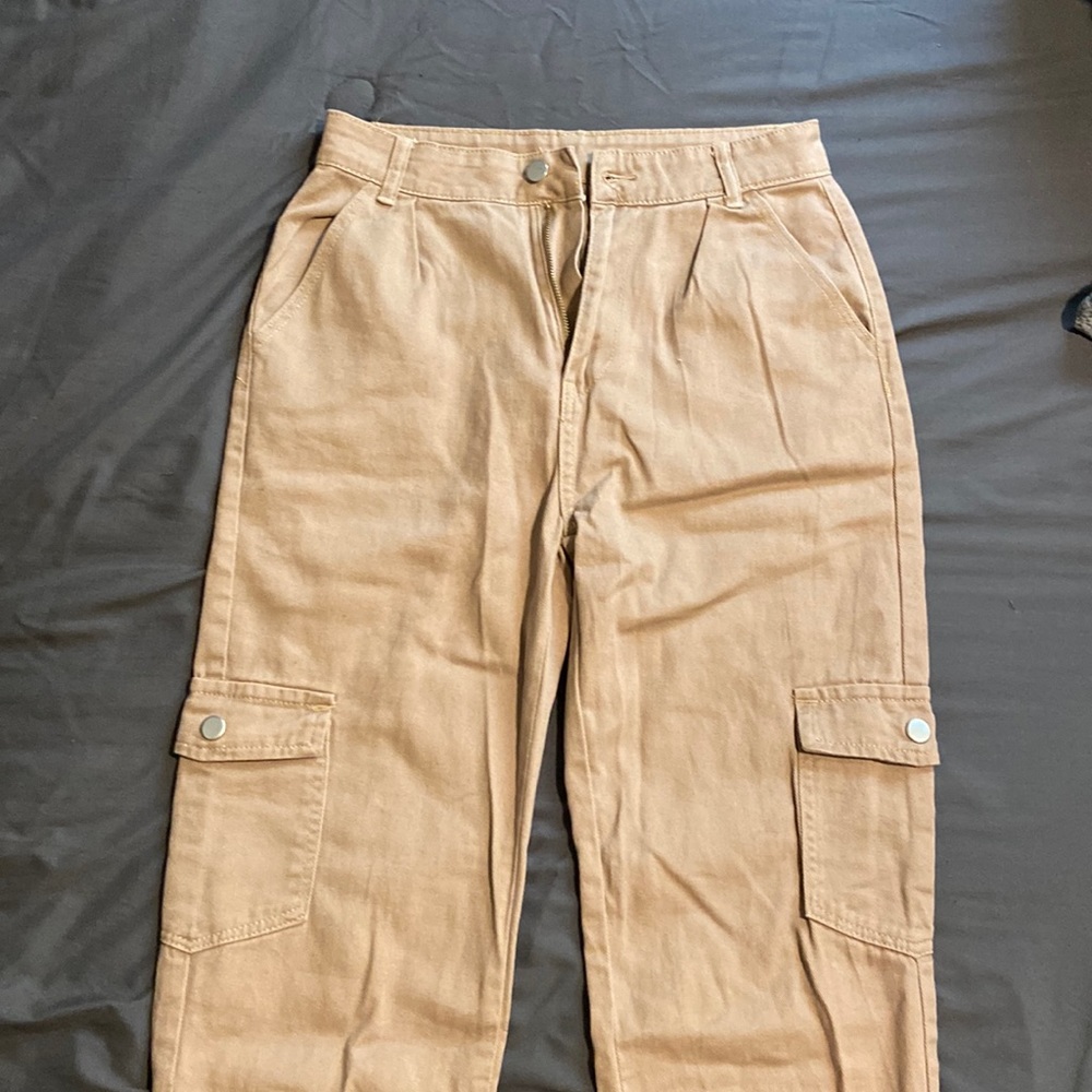 SHEIN flap pocket cargo jeans